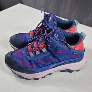 Merrell Kids Blue & Pink Waterproof Trail Sneakers